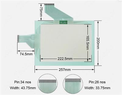 G.T./GUNZE U.S.P. 4.484.038 OM-14(NT631-ST152B TOUCH SCREEN) | G.T./GUNZE U.S.P. 4.484.038 OM-14(nt631-st152b touch screen)